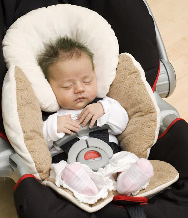 Jjcole baby bilsæde / klapvogn tilbehør / baby klapvogn hovedpude: Beige
