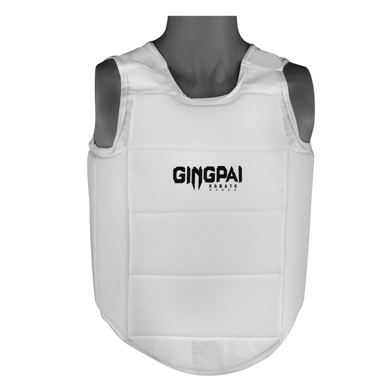 Chaleco Protector de pecho de Taekwondo para niño y adulto, equipo de protección de Karate, boxeo y cuerpo: Beige / M