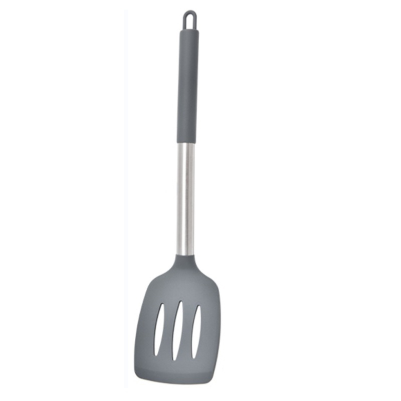 2Pcs Silicone Spatula Set Heat Resistant Nonstick Steak Spatula Kitchen Cooking Utensils Cookware Cooking Tool Set Spatula Kit: plum