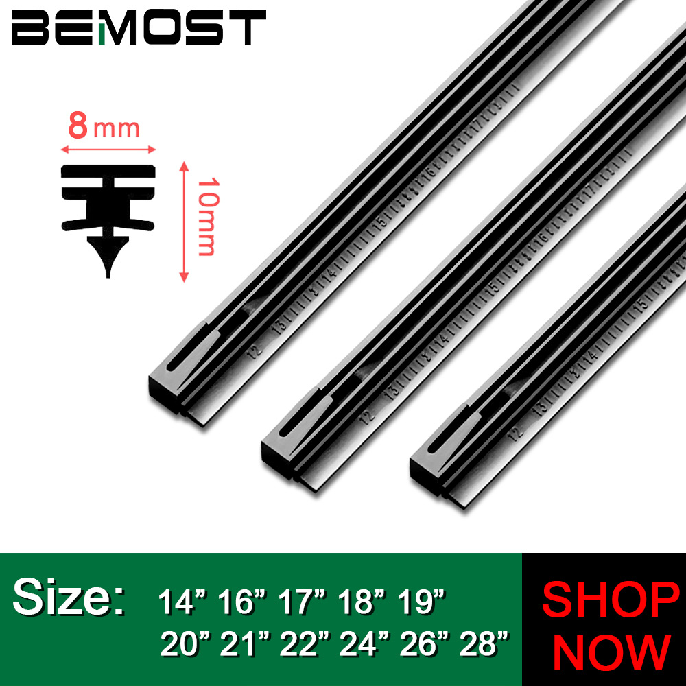 1pcs Windshield Car Wiper Blade Windscreen Insert Rubber Strip (Refill) 8mm Soft 14"16"17"18"19"20"21"22"24"26"28" Accessories