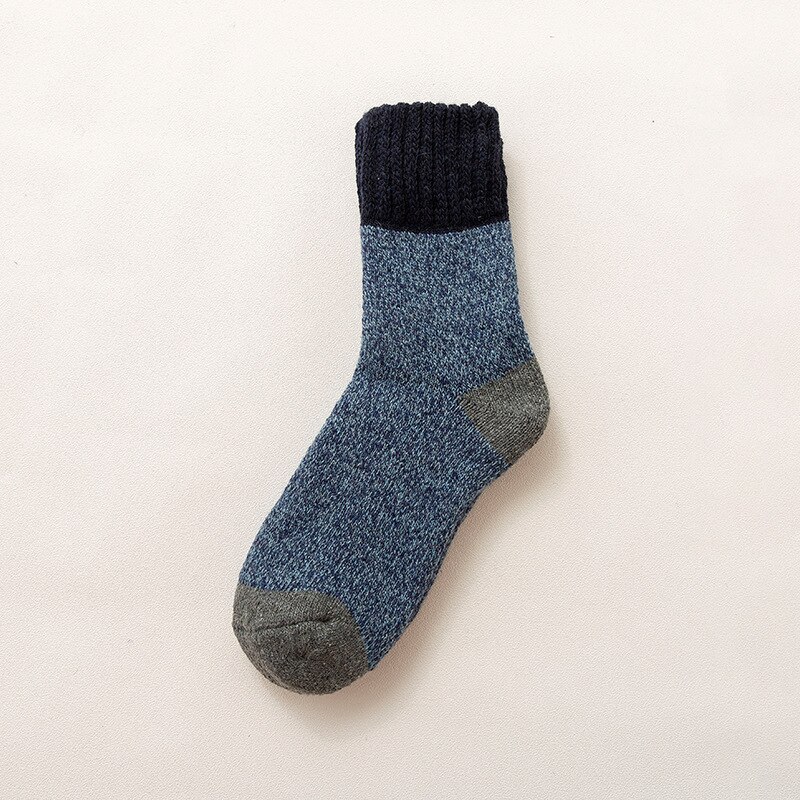 Calcetines de lana resistentes al frío para hombre, medias gruesas de terciopelo, súper gruesas y cálidas, de tubo, de Cachemira, para invierno del Norte: BF0099
