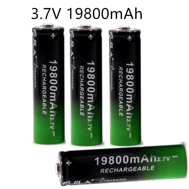 100% 18650 3.7V 19800mAh Rechargeable Battery For Flashlight Torch headlamp Li-ion Rechargeable Battery
