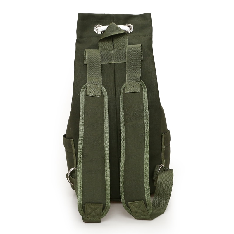 Outdoor Sport Basketball Bag Canvas Large Capacity Bucket Bag Football Balls Pack Black Mens Backpack J761420