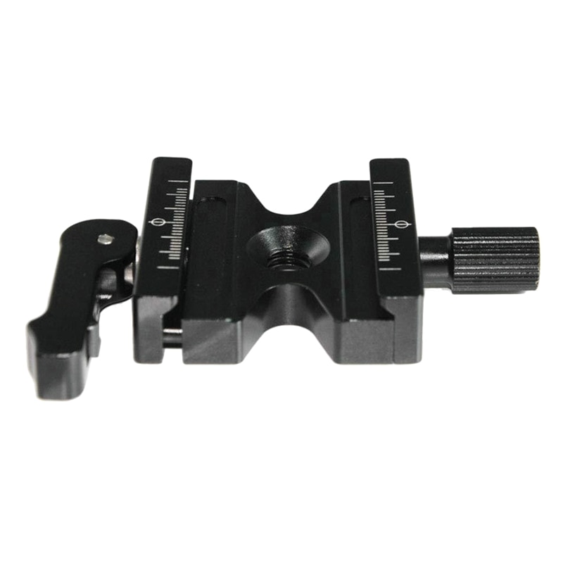Aluminum CNC 3/8 inch Screw Camera Quick Release Clamp Adjustable Lever & Knob for Arca Swiss RRS Wimberley Tripod Head