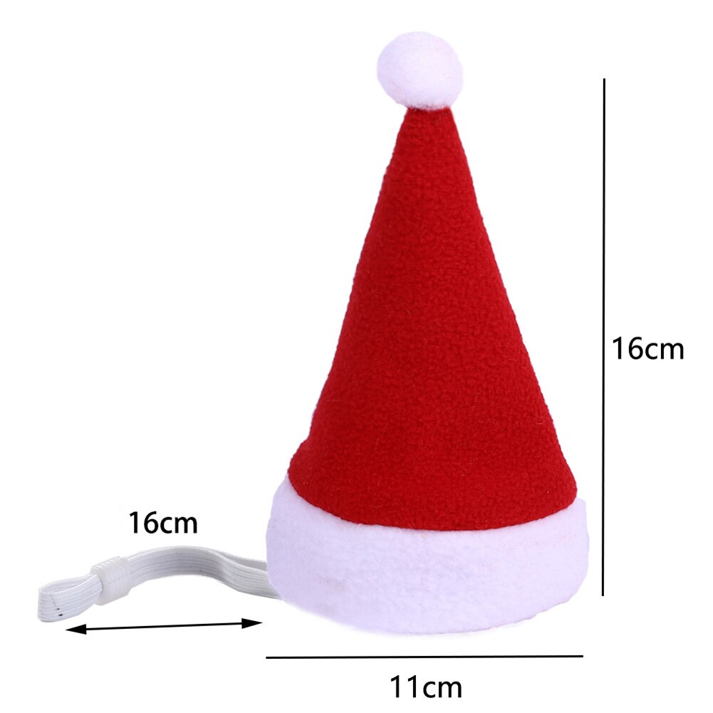 Nieuw huisdier kerstmuts kerst kat hond winter warme pluche muts kerstfeest decoratie hoed grappig schattig