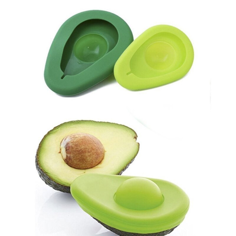 Silicone Veggie Verse Cover Avocado Verse Cover 2 Stuk Set Van Avocado Verse Cover