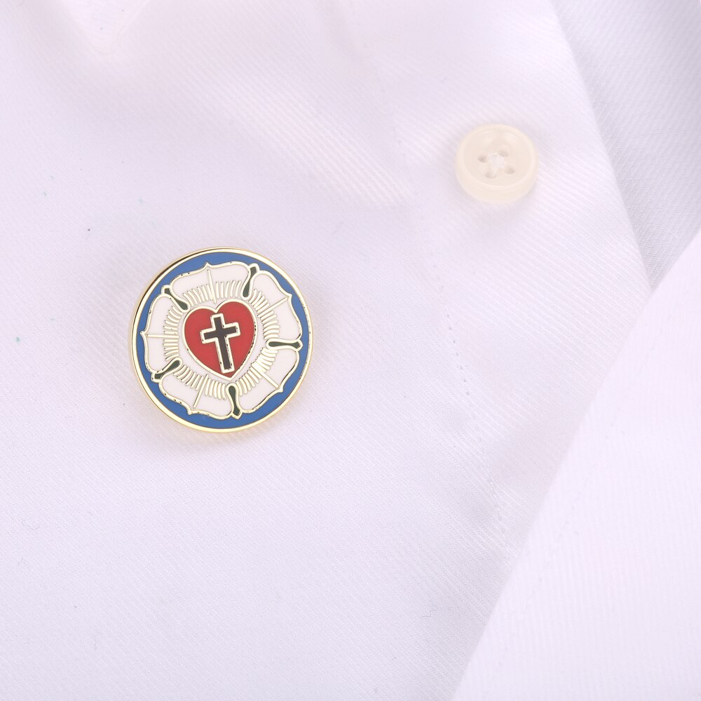 Luther rose pin badge brooch Cufflinks