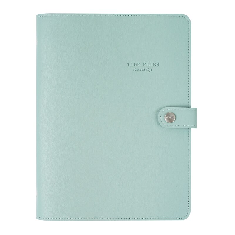 Macaron Cute Spiral Notebooks Stationery Fine Office School Personal Agenda Organizer Binder Diary Weekly Planner B5: Lake blue / B5 Only Cover