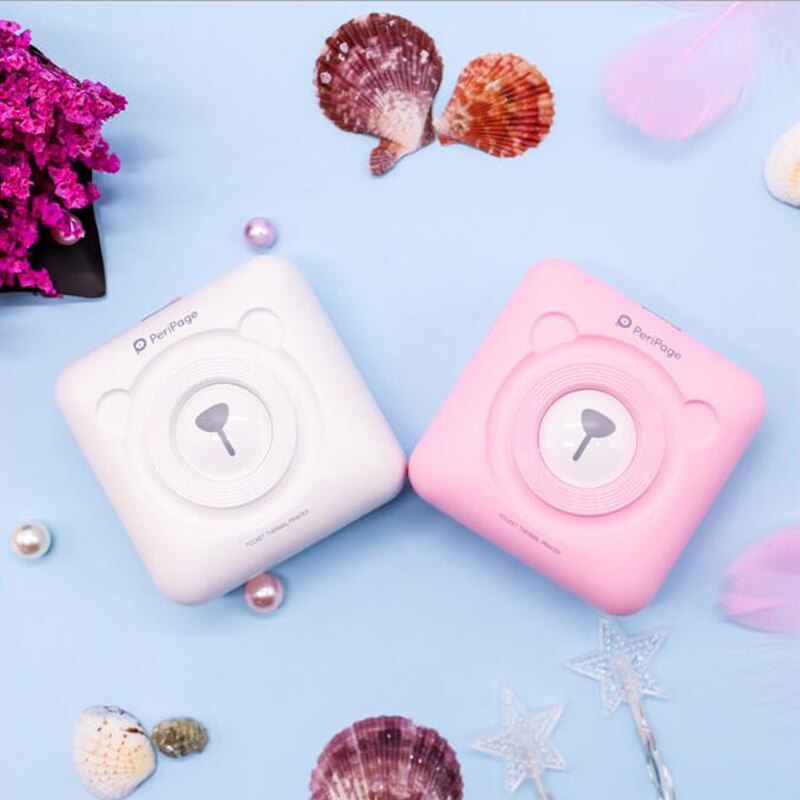Imprimante poche Kawaii Portable Photo faux manuel étiquette thermique Mini imprimante matériel agenda Escolar Papelaria papeterie
