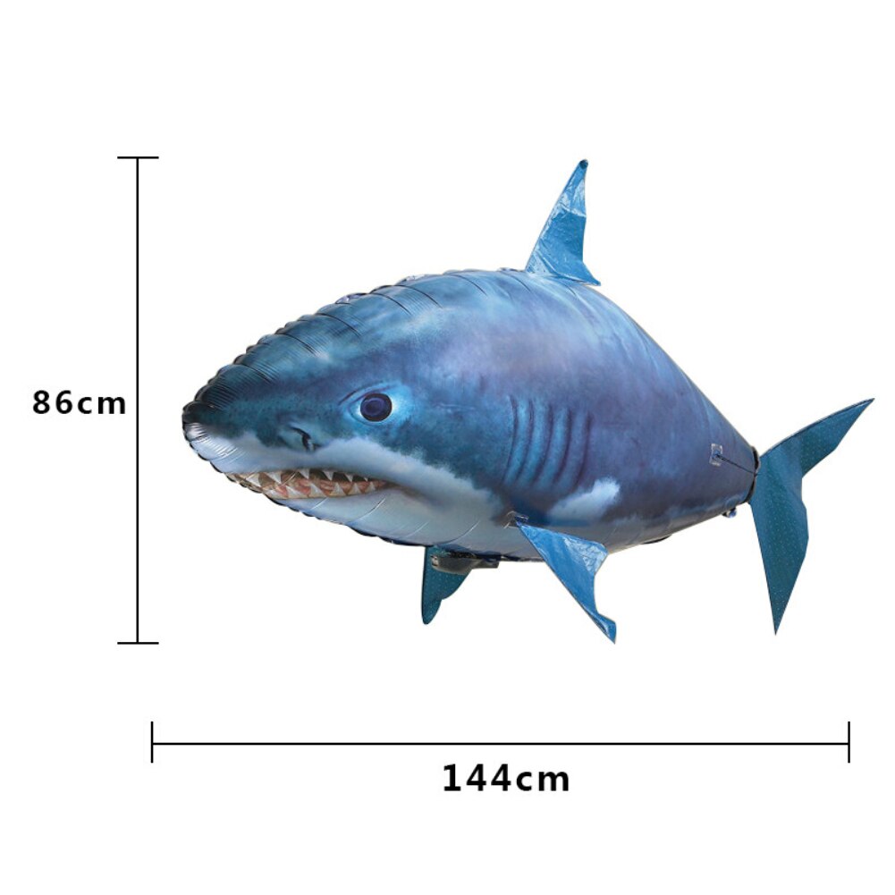 Giant Remote Control Flying Fish Shark Clownfish Electric Air Inflatable Flying Fish Party Decoration RC Animal Toy