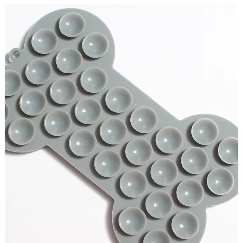 Coussin à lécher en Silicone en forme d'os pour chien, beurre d'arachide, bol de nourriture lente, manger pour chats et chiens, tapis d'alimentation