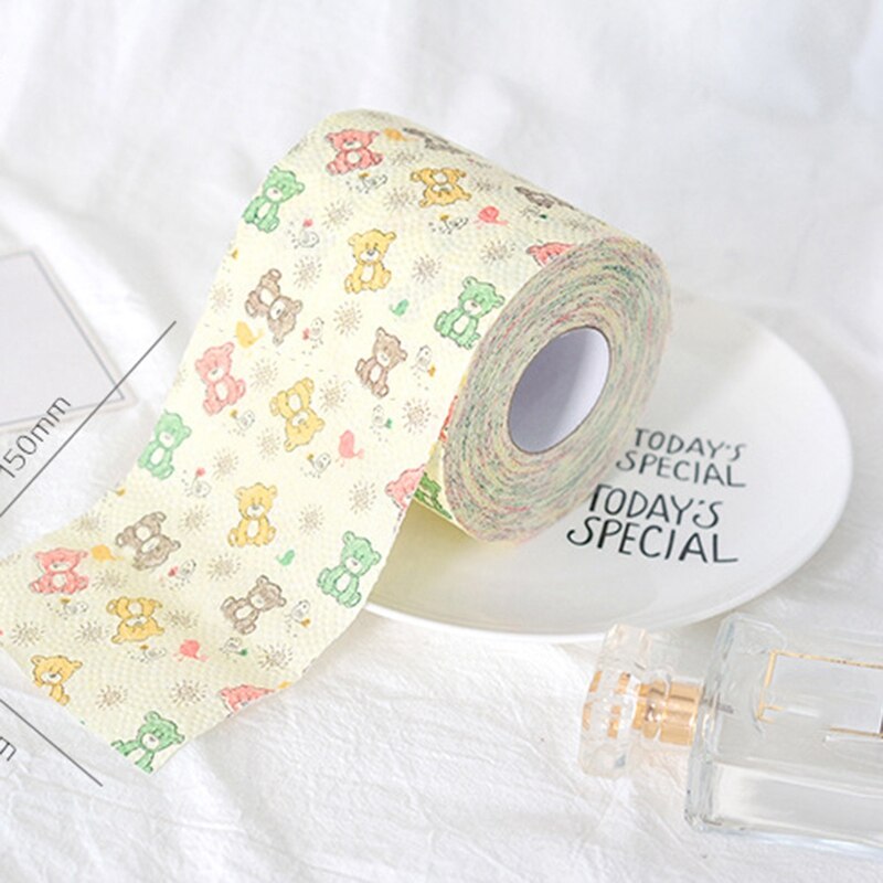 12 Uds. Servilletas de papel higiénico para el hogar servilletas de papel pequeñas impresas no bloquean el inodoro