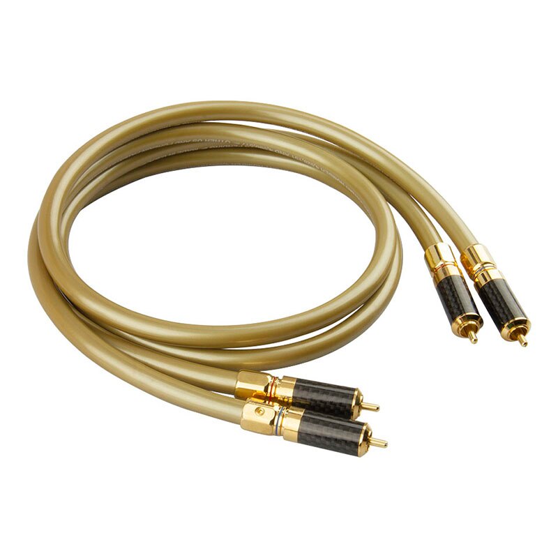 Cardas 1 Pair RCA Cable 99.99% OFC Stereo RCA Cable High-performance Premium Hi-Fi Audio 2RCA to 2RCA Mixer Interconnect Cable