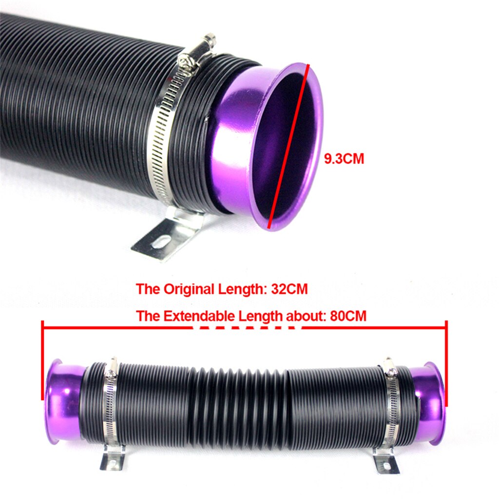 Air Intake Hose Tube Intake Duct Replaces, 3 Inch (76mm) Adjustable Flexible Car Turbo Cold Air Intake System Hose Pip