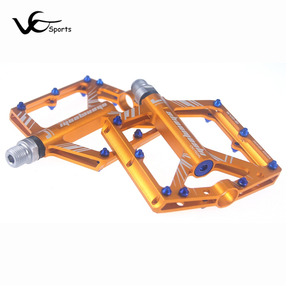 SMS Bicycle Pedal MTB Mountain Bike Pedals MTB 4 Bearings Fixie Bike Footrest Big Flat Treat Ultralight 306g Cycling 9/16 BMX