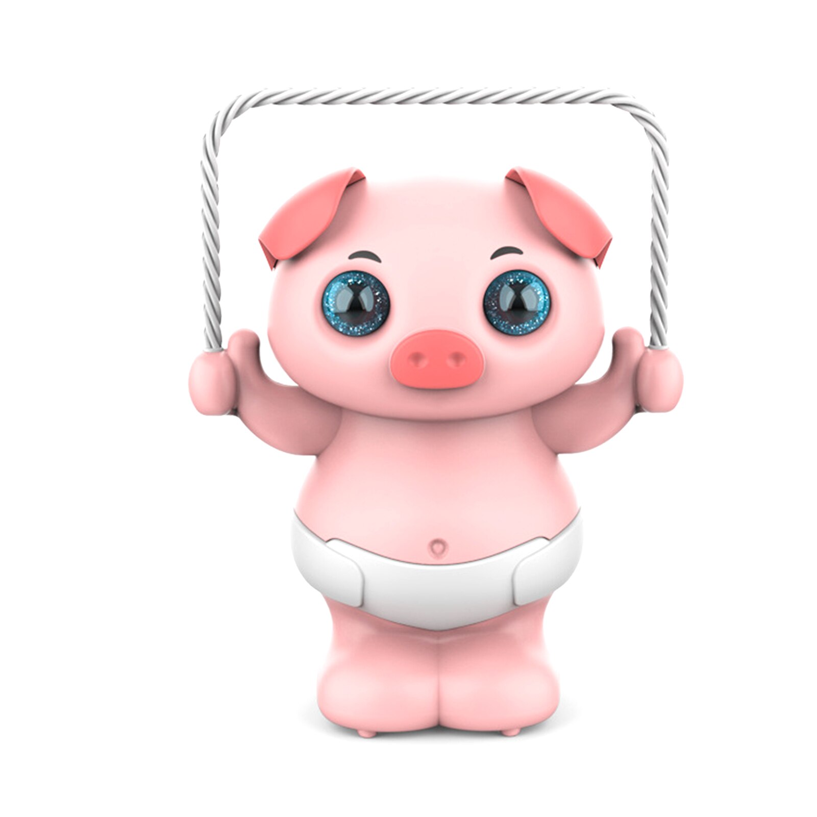 Rope Skipping Varken Elektrische Plastic Rope Skipping Puppy Piggy Speelgoed Voor Kids: Pink pig