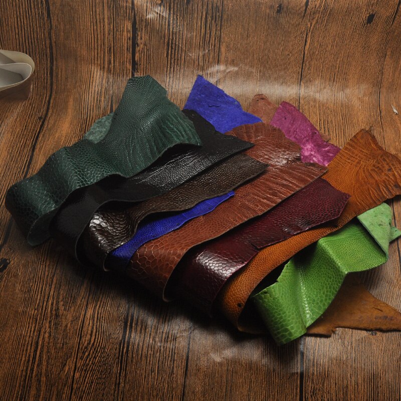 1 pcs Struisvogel leer stof voor horloge band/gesp 35*2.6 cm