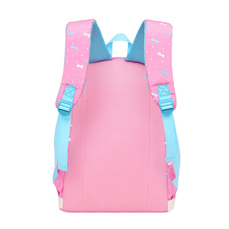3 Pecs/Set Mode Boog Gedrukt Orthopedische School Tassen Voor Tienermeisjes Schooltas Voor Primaire Student Zoete En Leuke rugzak