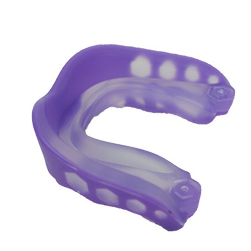 M5TC sport professionale paradenti denti armatura per proteggere le bretelle per adulti morbido protezione della bocca Anti-russare boxe vassoio di protezione: Purple