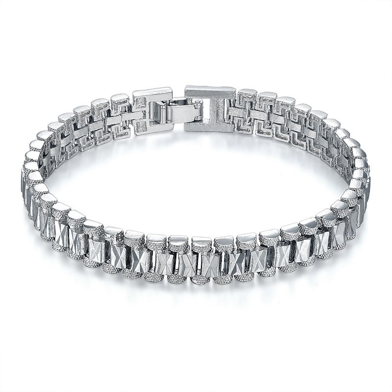 Trendy Dames Heren Sieraden Zilveren Kleur Charme Vrouwelijke Mannen Ketting Link Armbanden Armbanden Voor Vrouwen