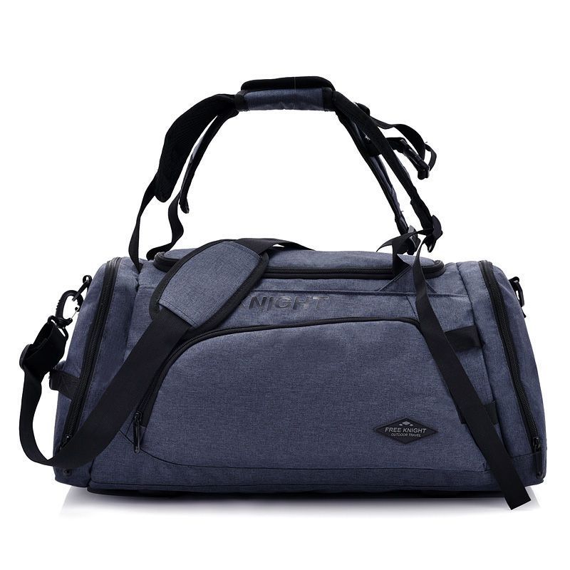 Mannen Reizen Canvas Tas Bagage Plunjezakken Grote Capaciteit Shopping Rugzak Canvas Casual Plunjezak Jkm09: Dark gray