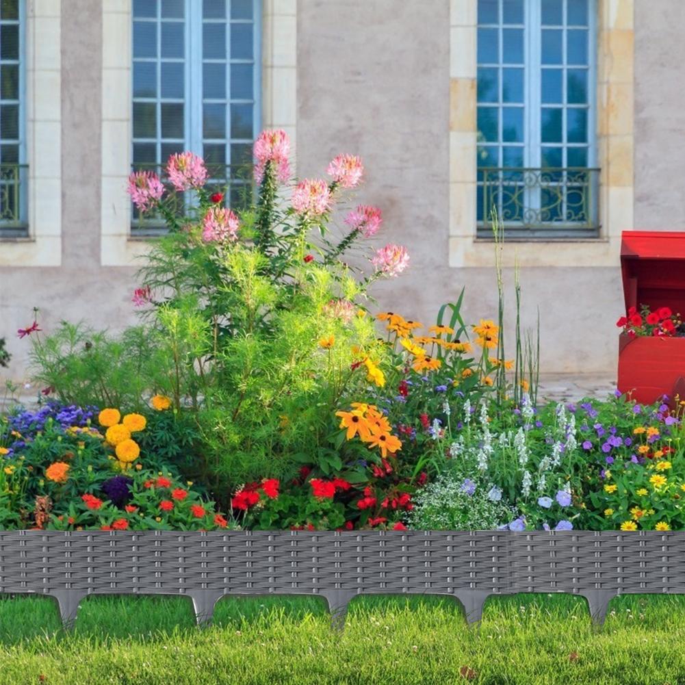 5PCS Splicable And Detachable Fence Lawn Edge Garden Picket Fence Plant Border Edging Garden Decor Wedding Decoration Fence