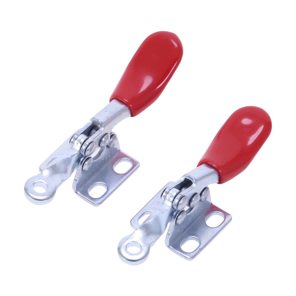 4pcs 201A Horizontal Toggle Clamp Quick-Release Toggle Clamps Set 27KG Vertical Toggle Clamp Hand Clip Tool