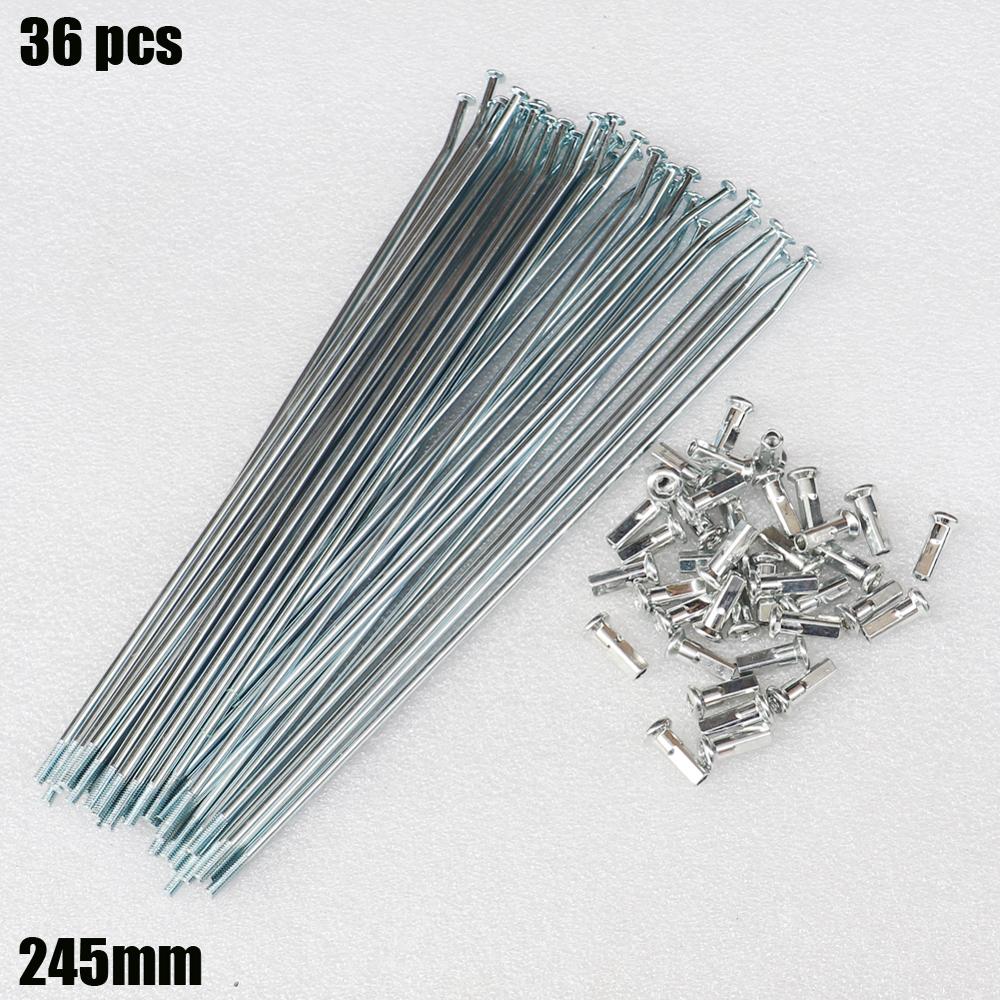 36 pcs 200-245 mm 8G spokes 4mm width spokes bend For electric bicycle bike motorcycle radios for motorcycle and child bike