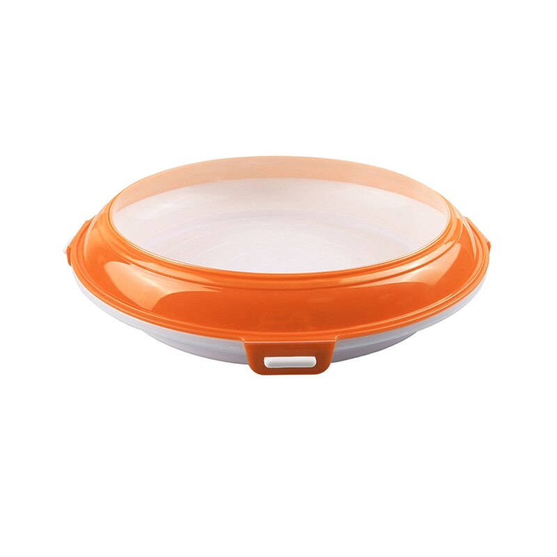 Refrigeration Food Preservation Tray Kitchen Fruit Seafood Fresh Keeping Organizer Refrigerator Preservate Storage Tool: Orange