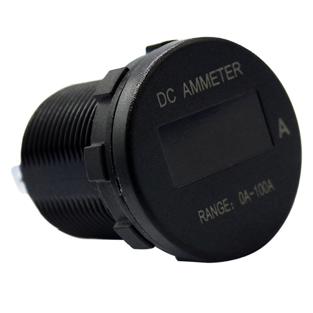 Car Marine Boat Motorcycle Mini OLED Display Digital Ammeter Gauge 0-100Amp
