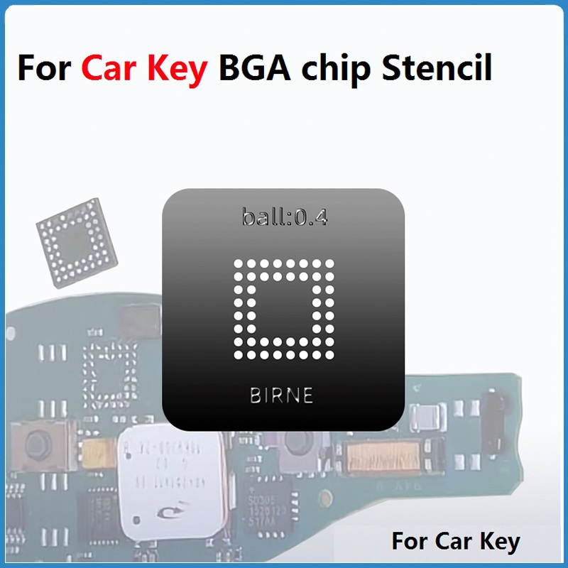 For Benz Car Key BGA Chip Stencil Key IC Reballing Soldering Repair Tools For BIRNE 702KP06 Ball Direct Heating 90 Stencil