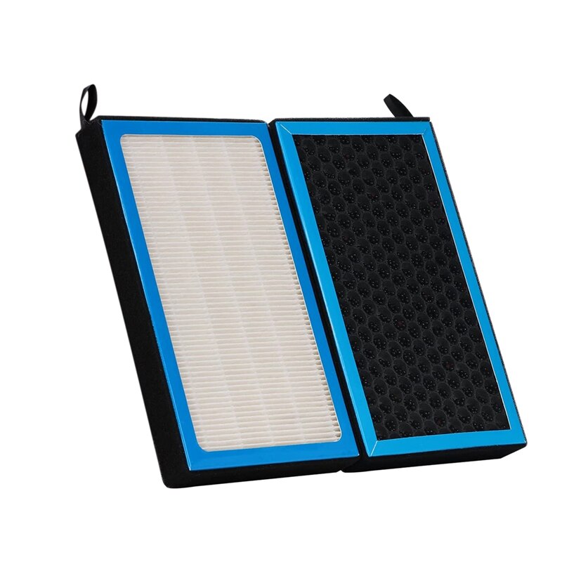 Filtro aria auto condizionatore d'aria HEPA per Tesla modello 3 modello Y filtro aria ad contralto flusso, con carbone attivo, confezione da 2