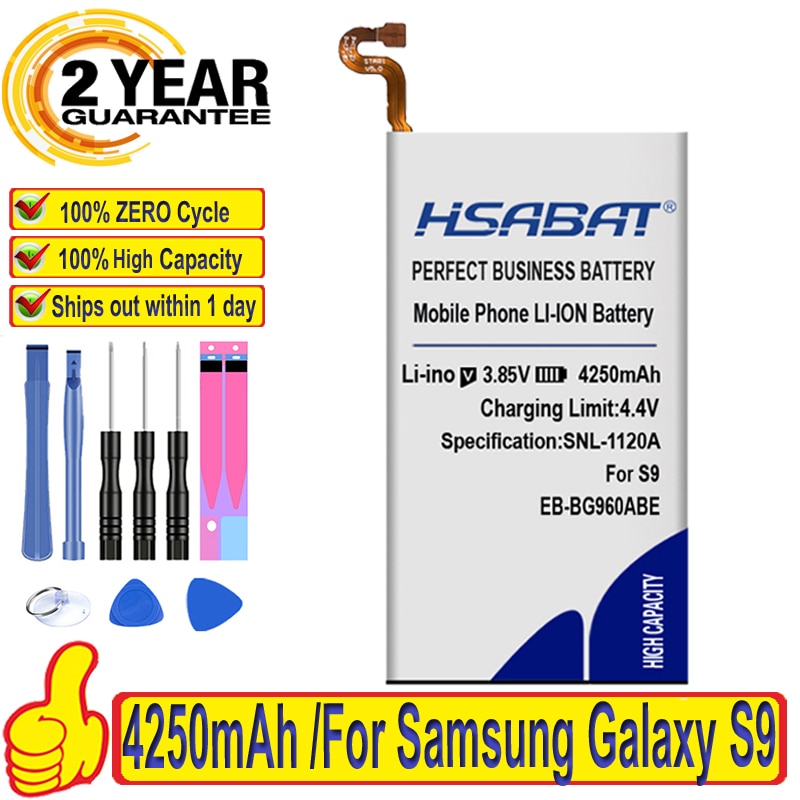 Top 100% 4250Mah Batterij Voor Samsung Galaxy S9 G9600 G960F SM-G960 EB-BG960ABE Batterijen + Gratis Gfit