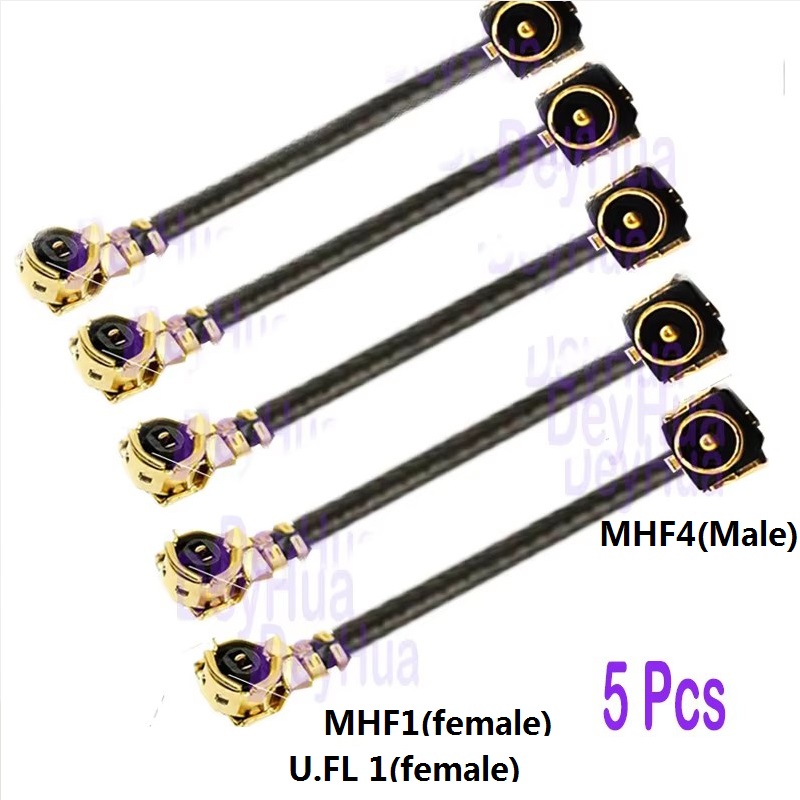 5pcs U.fl 1 to MHF4 MHF 1 to MHF4 Cable Connector 5CM 10CM 15 20 30 CM: Orange