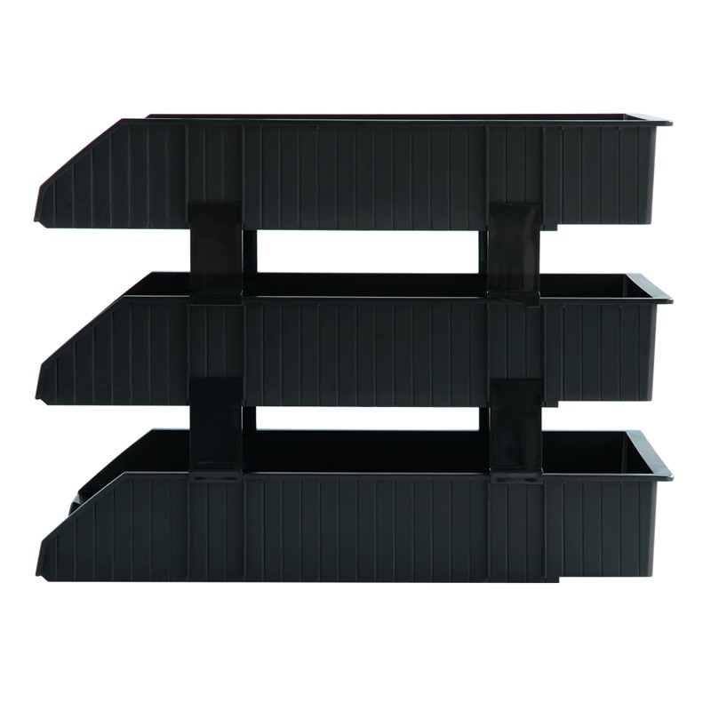 Deli 9206 plastic Document trays 3 layer file basket file tray documents management black gray colors optional