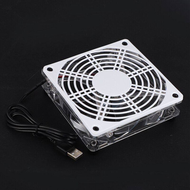 Usb 5V Led Cooling Fan Wifi Router Holder Cooler Tv Set-Top Box Support Heatsink Fan For Computer/Pc Pet Box Radiator