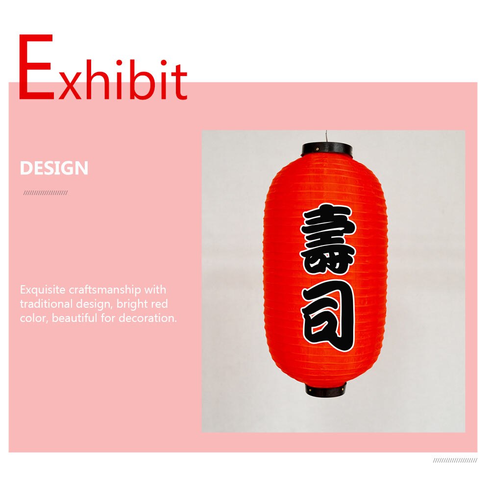 2pcs Red Lanterns Outdoor Waterproof Sushi Restaurant Store Decorative Lantern