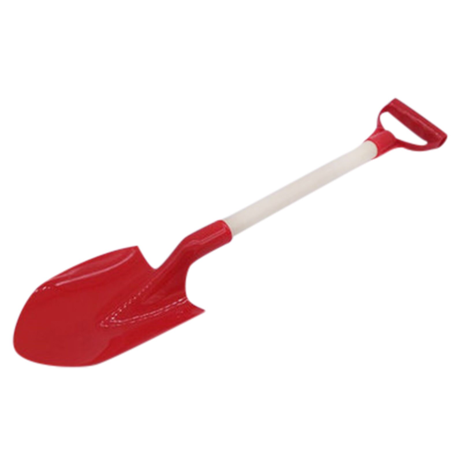 Kinderen Sneeuw Schop Kinderen Strand Schop Met Houten Steel Handvat Huishouden Multifunctionele Licht Gewicht Tool Schop: Red
