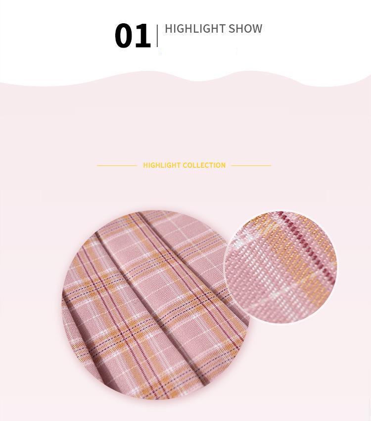 Toddler Girl Skirt Summer Girls Pleated Skirt Casual Kids Girl High Waist Plaid Skirts For School Uniform Students Clothing