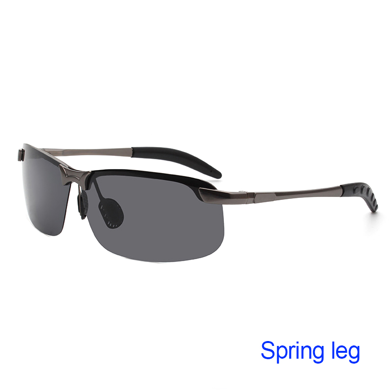 Photochromic Sunglasses Men/Women Polarized Driving Glasses Change Color Anti-Glare Day Night Vision Driving Fishing Sun Glasses: Silver / WHITE