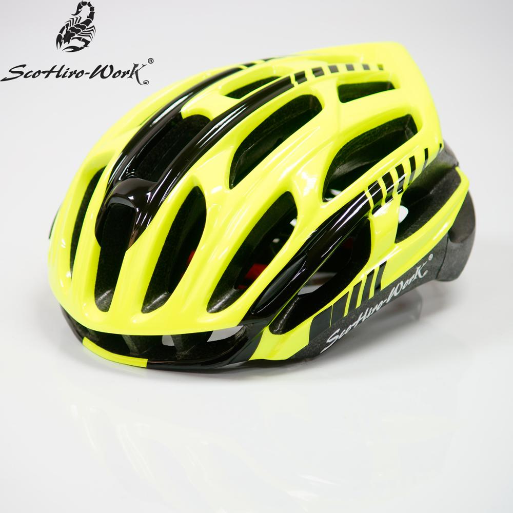 Bicycle Helmet Riding Equipment Helmet Multi-Color Men'S Riding Helmet Integrated-Mold Lightweight Breathable Men Mountain Bike: yellow black