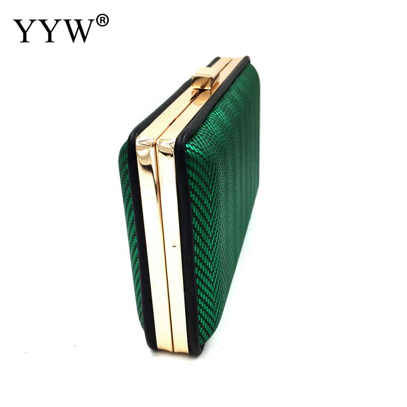 Green Weave Clutch Bag Met Ketting Vrouwelijke Handtas Vintage Pochette Femme Bruiloft Clutch Bags Voor Vrouwen Crystal Bolso Mujer