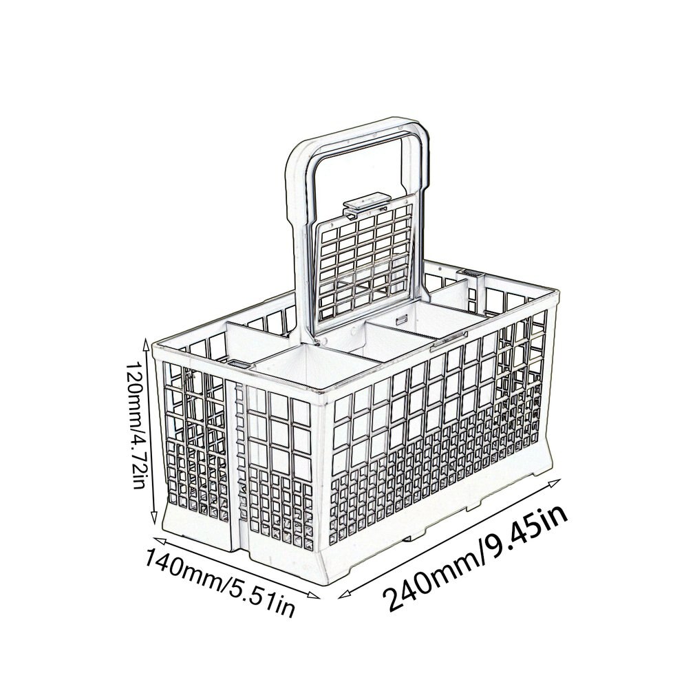 Botique-Universal Dishwasher Basket fits Carrera Eurotech Homark Lendi Powerpoint Servis White Westinghouse Baumatic B