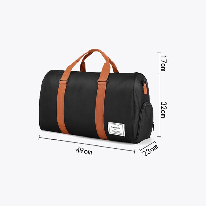 Stor kapacitet kvinder bagage rejse duffle bag 35l/25l weekend taske multifunktionel herre & #39 ;s rejse skuldertaske