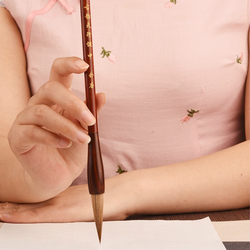 Chinese Kalligrafie Borstel Pen Set Wezel Haar Borstel Reguliere Script Kalligrafie Aquarel Inkt Schilderen Schrijven Borstel Tinta China