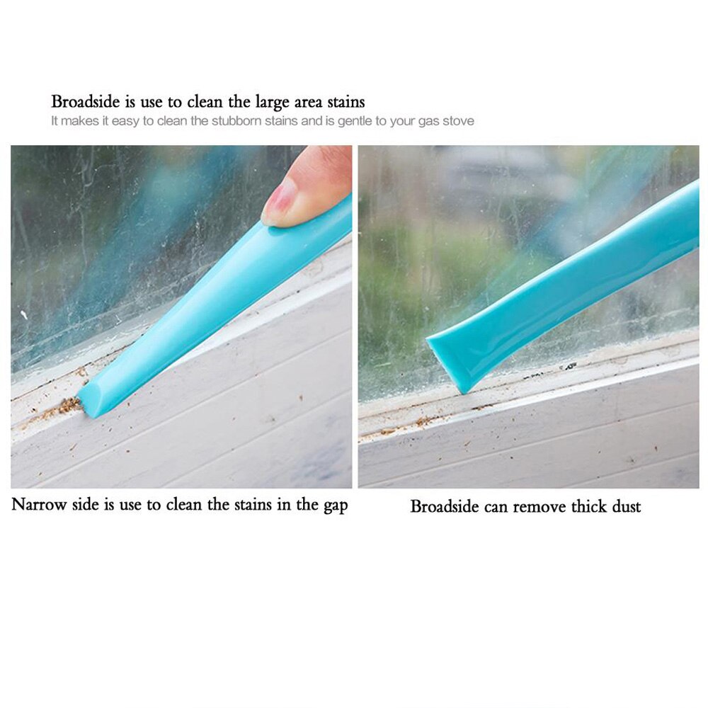 Kitchen Gas Stove Double-end Cleaning Scraper Multifunctional Decontamination Slot Scraping Small Tank Detergent Stains