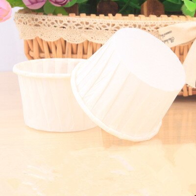 50 Uds. De papel para pastelitos, magdalenas moradas, cupcakes, bandeja para hornear, Caissette, pastelería, pastel de herramienta de decoración, papel para envolver: Caqui oscuro