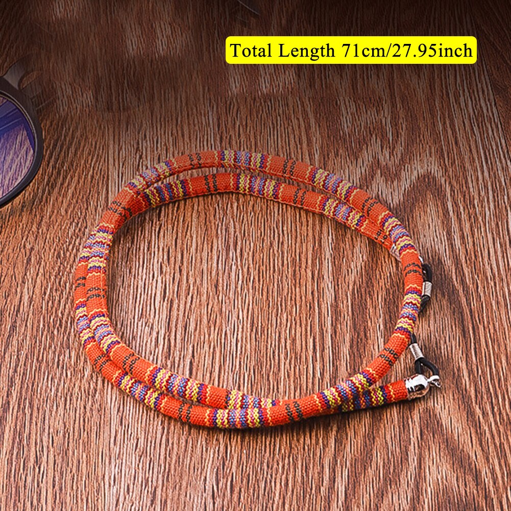 Eyeglass Sunglasses Cotton Neck String Cord Retainer Strap Eyewear Lanyard Holder High-End Ethnic Rope Glasses Chain