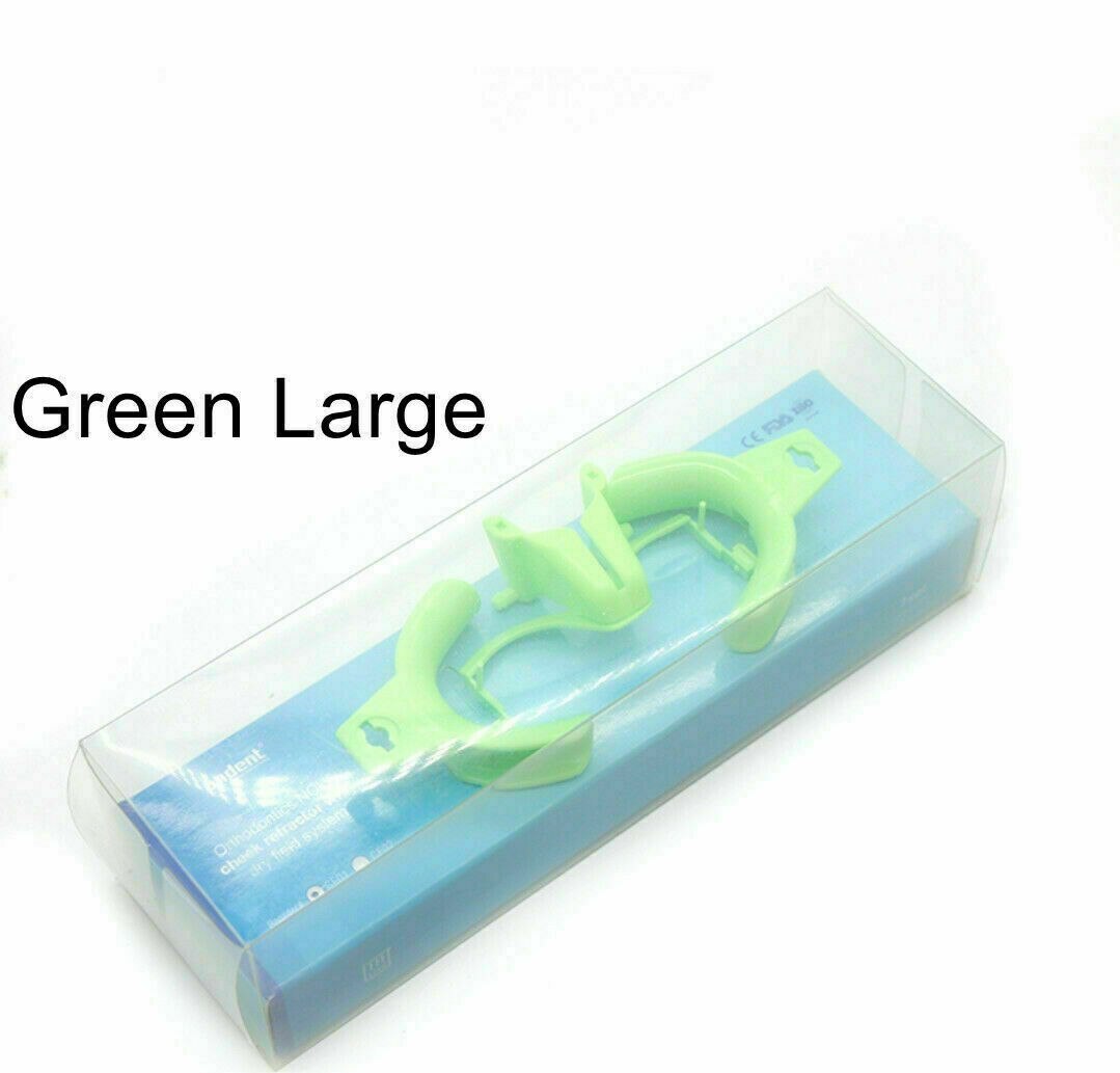 Écarteur de lèvres et de joues, 1 pièce, ouvre-bouche, dentisterie, champ sec, blanc/vert: Green LargeX1