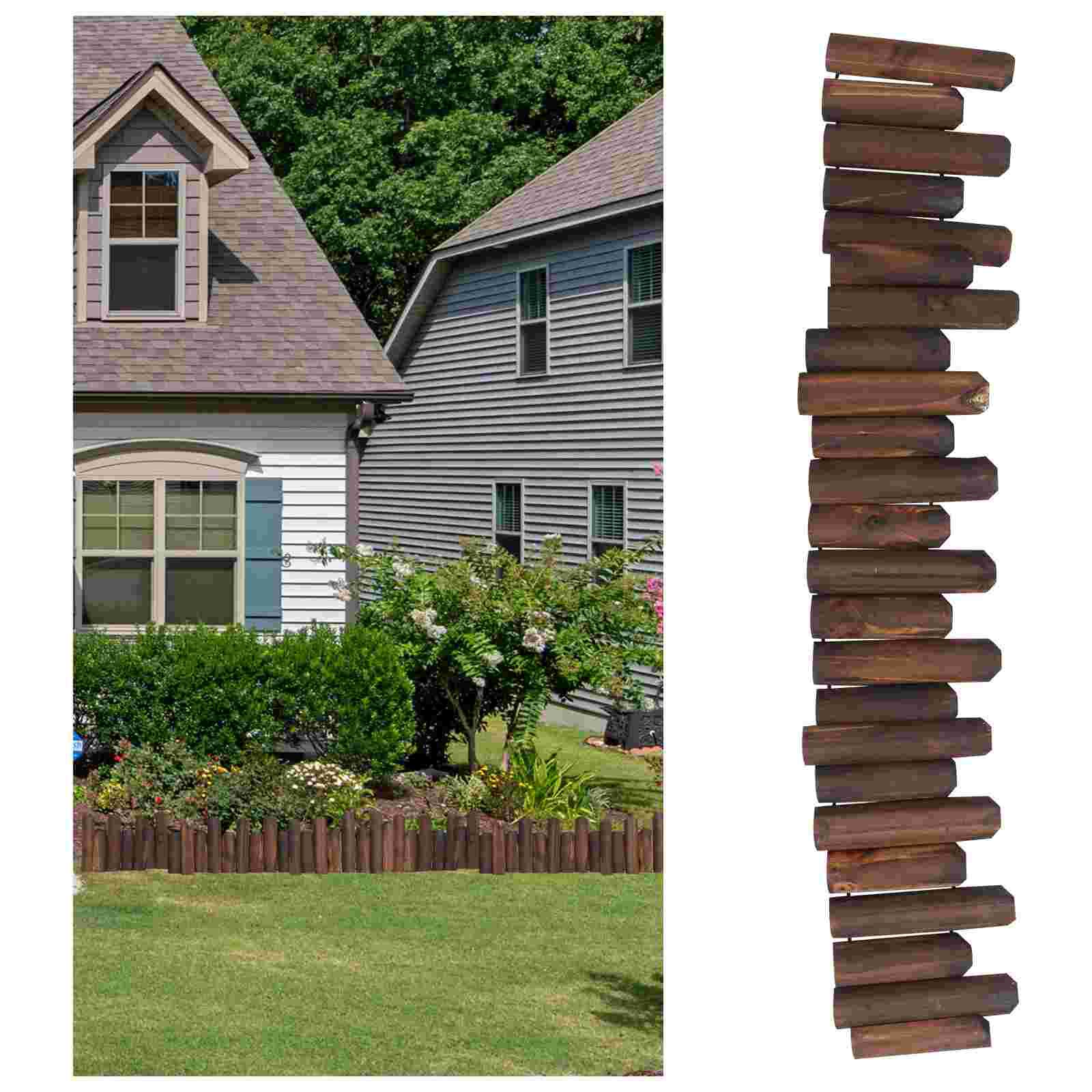Garden Wood Fence Household Yard Fence Outdoor Horticulture Wooden Fence